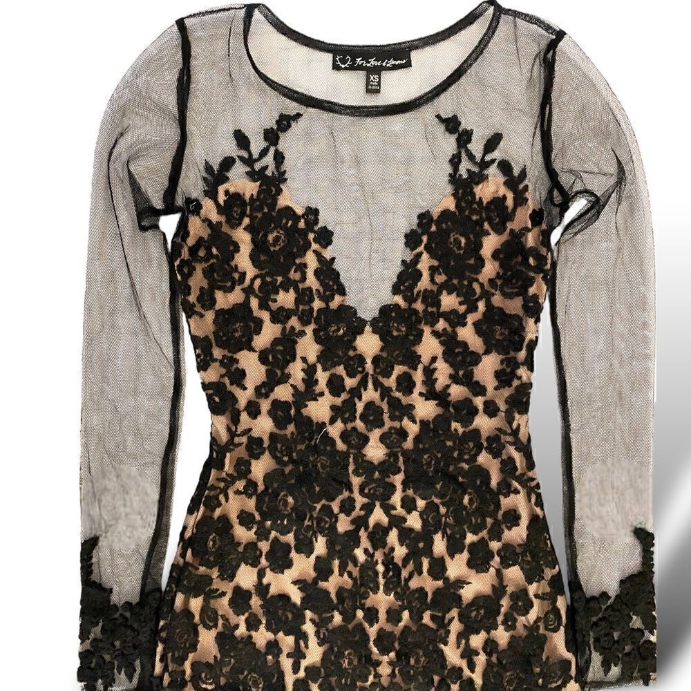FOR LOVE & LEMONS Lace & Mesh Dress |Size: XS| - Picture 8 of 13